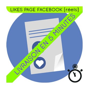 Likes Page Facebook (100% Réels)