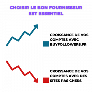 Diagramme montrant le taux de croissance moyen des followers en fonction du temps et de l'effort